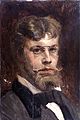zelfportret door Jean Delvin gemaakt in 1876 overleden in 1922