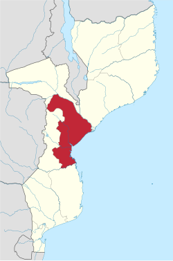 موقعیت استان سوفالا در نقشه