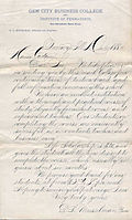 Spencerian script