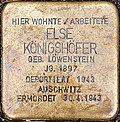 Stolperstein für Else Königshöfer (Dasselstraße 77)