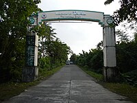 Welcome arch from San Nicolas