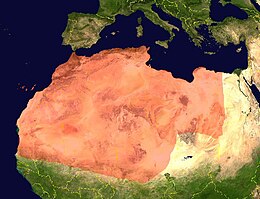 Mapa de las lenguas bereberes en el norte de África