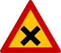K-26 Intersection with priority to the right (formerly used )
