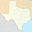 Ánh sáng Lubbock trên bản đồ Texas
