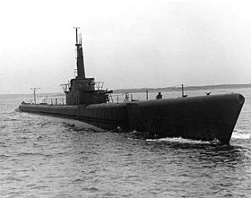 USS Cisco (SS-289) am 19. Juni 1943 während einer Übungsfahrt vor Neuengland.