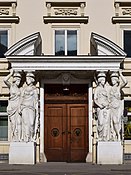 At the portal of the Palais Pallavicini in Josefsplatz, Vienna