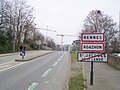 Limite communale dans le quartier de La Courrouze.