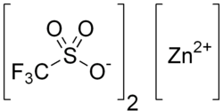 Strukturformel von Zinktrifluormethansulfonat