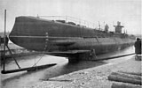 Unterseeboot "Orlan" auf der Slipanlage, 1917