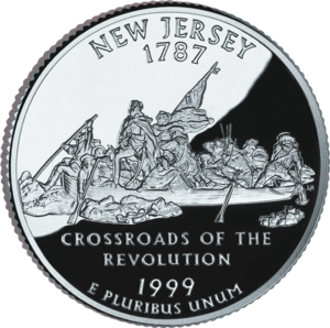 The New Jersey State Quarter, released in 1999...