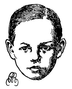 Rimbaud à 12 ans, dessin paru dans La Revue blanche en 1897.