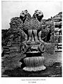 หัวเสาพระเจ้าอโศกมหาราชรูปสิงโตอินเดีย 4 ตัวหันหลังชนกัน ในปัจจุบันทางอินเดียถือเป็นตราแผ่นดิน