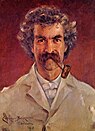 Mark Twain, Porträt von James Carroll Beckwith (1890)