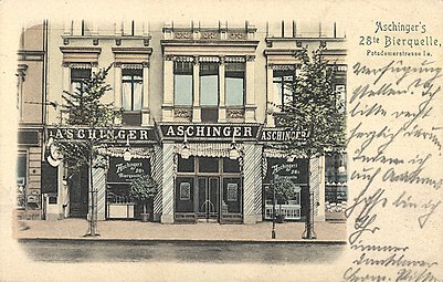 28. Bierquelle in der Potsdamer Straße 1a, etwa 1910