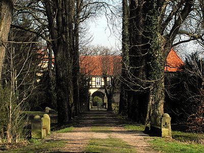 Brücke der Kastanienallee über den Bullerbach beim Gut Großgoltern