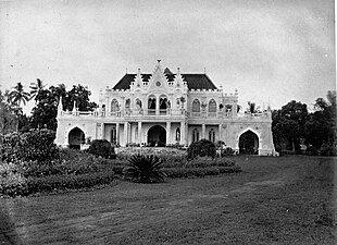 La maison de Raden Saleh à Batavia en 1875-1885 (aujourd'hui l'hôpital de Cikini).