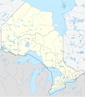 Lagekarte von Ontario in Kanada