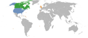 Location map for Canada and the United Kingdom.