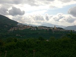 View of Capitignano, the municipal seat.