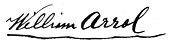 signature de William Arrol