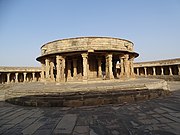 A shrine to Shiva is at the centre of the circle.