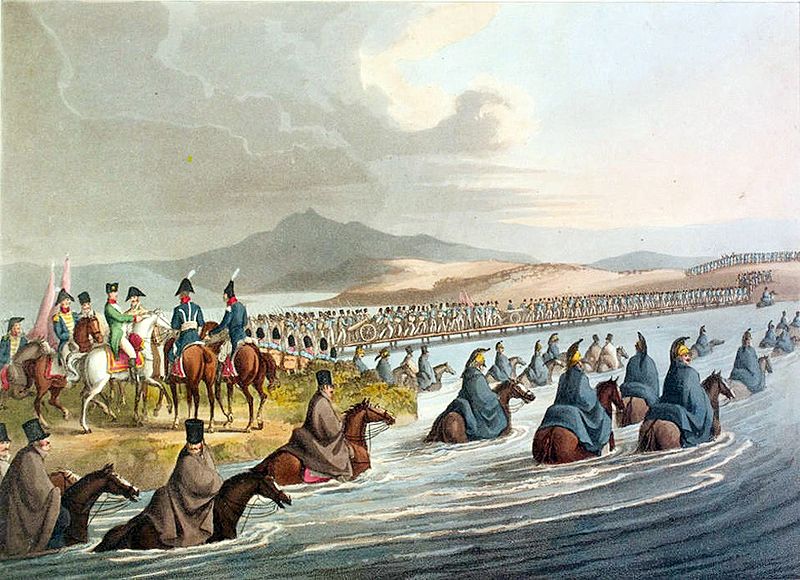 ملف:Crossing the Neman in Russia 1812 by Clark.jpg