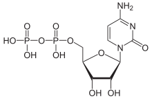 Skeletal formula of cytidine diphosphate