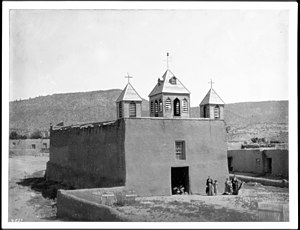 Pogled na crkvu u Ciboletti oko 1898. godine.