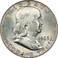 Obverse of a 1963 Franklin half dollar