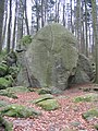 Gagernstein: Flasergranitoid-Fels (Rimdidim) als Gedenkstein für einen naturverbundenen Schriftsteller