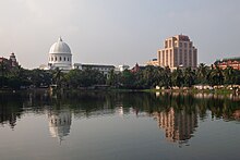 The regional office of RBI (right) in front of GPO (left) at Dalhousie Square, Kolkata. General Post Office and Reserve Bank of India, Kolkata, India.jpg