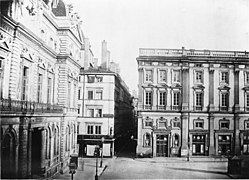 La rue de Clermont avant le percement de la rue de l'Impératrice.