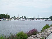 Zicht op de haven van Grouw (± 2008)