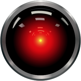 Знаменитый глаз камеры HAL 9000 в представлении художника