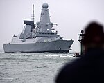 HMS Duncan återvändo till Portsmouth