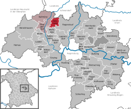 Läget för Holzheim am Forst i Landkreis Regensburg