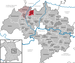 Kaart van Holzheim am Forst