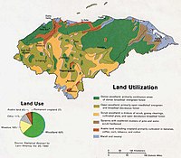 Land use map of Honduras, 1983