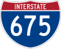 Interstate 675 marker