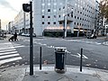 Angle avec l'avenue Georges-Pompidou, vu vers le sud-ouest, en décembre 2019.