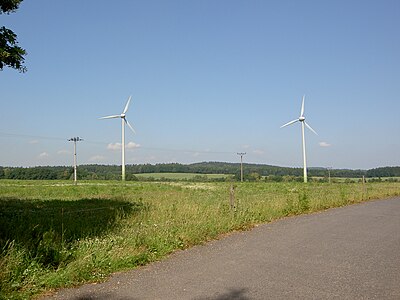 Éoliennes à Jindřichovice.