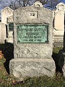 Gravesite of Justice Benjamin Cardozo at Beth Olam Cemetery in New York, New York