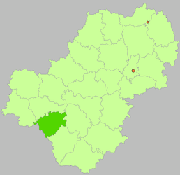 Ljudinovskij rajon – Mappa