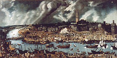 View of Seville, attributed to Alonso Sánchez Coello (late 16th century)[9]