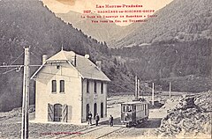BAGNERES-de-BIGORRE - GRIPP - La gare du Tramway de Bagnères à Gripp