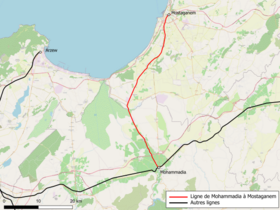 Image illustrative de l’article Ligne de Mohammadia à Mostaganem