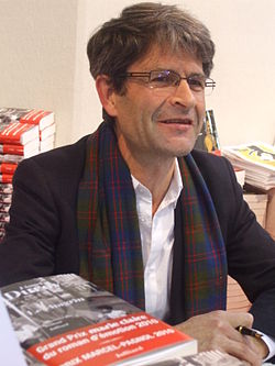 Lionel Duroy, franca verkisto, en Brive-la-Gaillarde sur "foire du livre", Francio, 5-an de novembro 2010