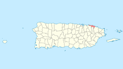 Localização de Loíza em Porto Rico