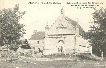 Chapelle Sainte-Christine vers 1900.