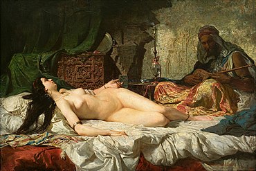 宮女（La odalisca），1861年，收藏于加泰罗尼亚国家艺术博物馆